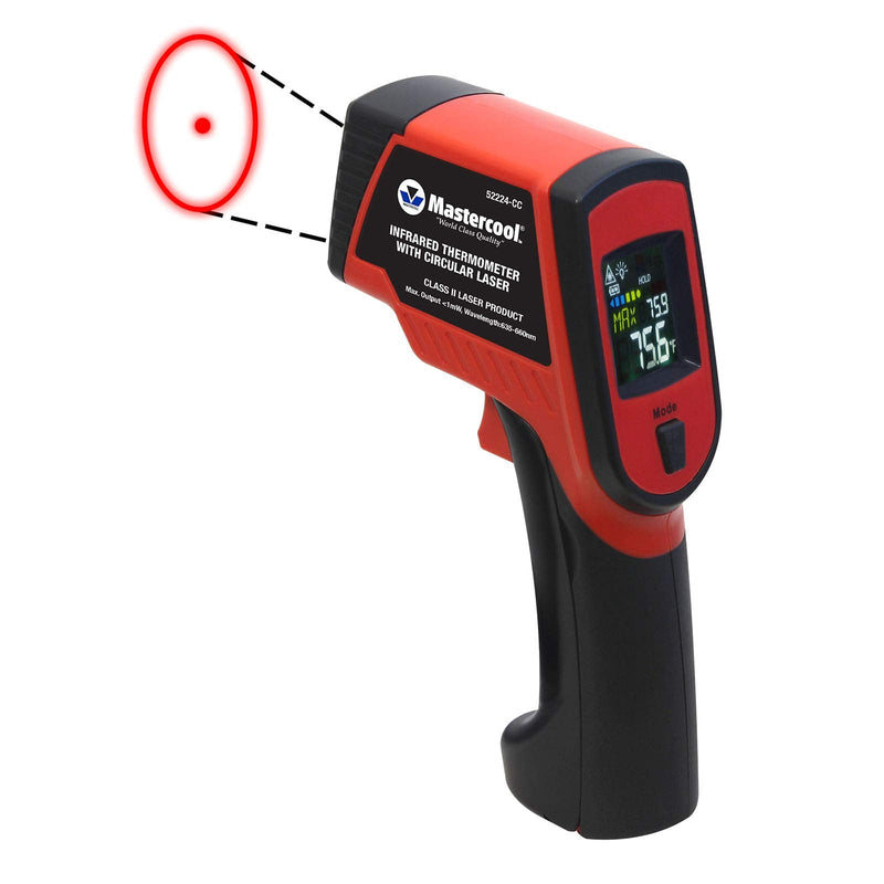 [Australia - AusPower] - MASTERCOOL Mastercool 52224-CC Infrared Thermometer with Circular Laser, Temperature Range -76 to 1400˚F 