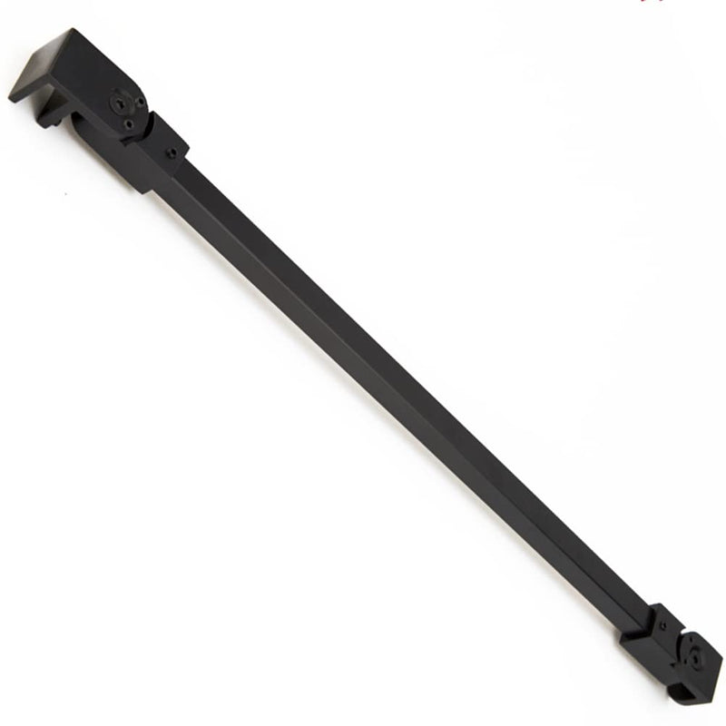 Matte Black Stainless Steel Wall-to-Glass Support Bar Support Arm for 1/4" 5/16" 3/8", or 6mm 8mm 10mm Glass for Fixed Frameless Shower Glass Panel (40cm) 40cm