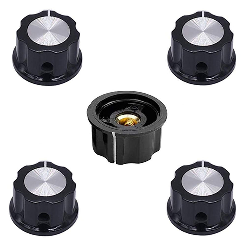 [Australia - AusPower] - A05 knob for 6mm / 0.24" Diameter Shaft Potentiometer, 35mm top Diameter 5PCS 35 mm 