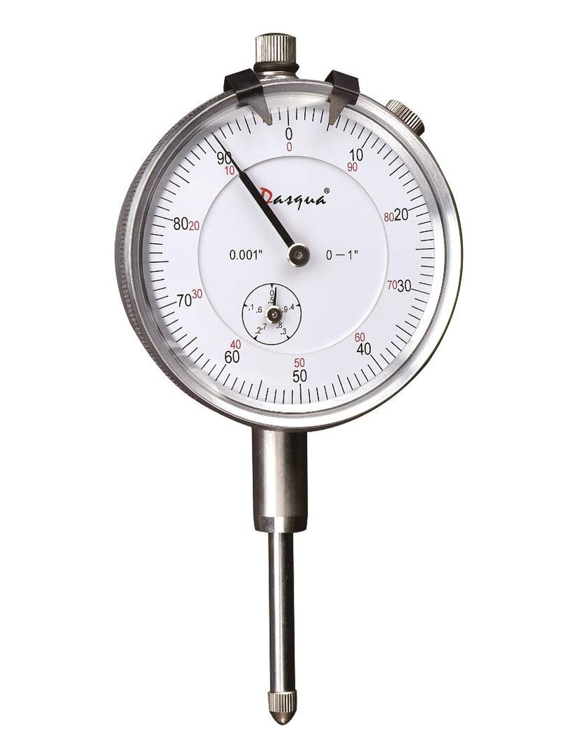 [Australia - AusPower] - Dasqua 5122-4210 0-1" Lug Back Large Measuring Range Dial Indicator Jeweled 0-1" / 0.001" - Lug Back 