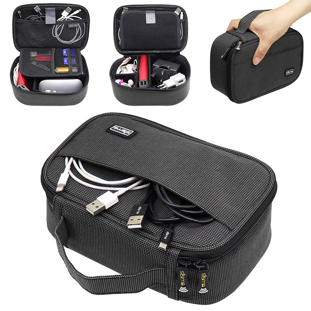 [Australia - AusPower] - sisma Travel Electronics Organizer Small Electronic Accessories Carrying Bag for Cords Phone Chargers Cables Earbuds Adapter Mouse - Special Edition Starlight Special Edition 