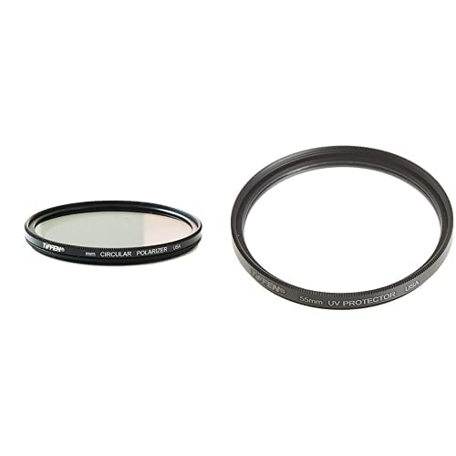 Tiffen 55mm Circular Polarizer and 55UVP 55mm UV Protection Filter