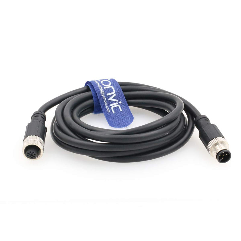 [Australia - AusPower] - Eonvic Industrial M12 5 Pin Male to Female Aviation Sensor Connector Electrical PVC Cable M12 5Pin Male to Female Cable 