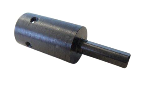 Made in USA - 3/8" Drive Flat Round Chuck - Annular Cutter Bit Adapter Tool with 3/4" Female Shank fits Weldon - for Drill Press & Milling Machines