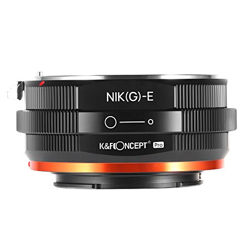 K&F CONCEPT Lens Mount Adapter, G Mount F/AI/G Lens to E-Mount/NEX Camera Body Mount Adapter with Matting Varnish Design