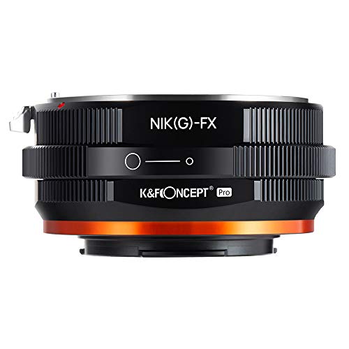 K&F Concept Lens Mount Adapter Compatible with Nikon G/F/AI/AIS/D/AF-S Mount Lens to Fujifilm Fuji X-Series X FX Mount Cameras with Matting Varnish Design for Fuji XT2 XT20 XE3 XT1 X-T2