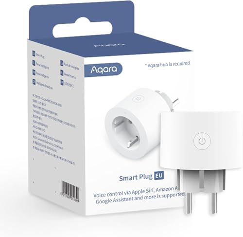 Aqara Smart Zigbee Socket, Current Measurement and Programming | Timer mode and voice control, requires Aqara Hub, works with HomeKit, Alexa, Google Assistant and SmartThings
