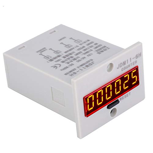 [Australia - AusPower] - Electronic Counter,JDM11-6H No Voltage Counter 6 Digits Electronic LED Digital Display Counter Relay(AC110V) 
