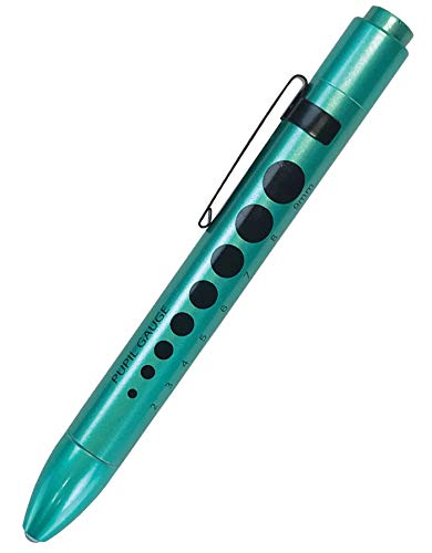 [Australia - AusPower] - Prestige Medical Soft LED Pupil Gauge Penlight, Aqua Sea 