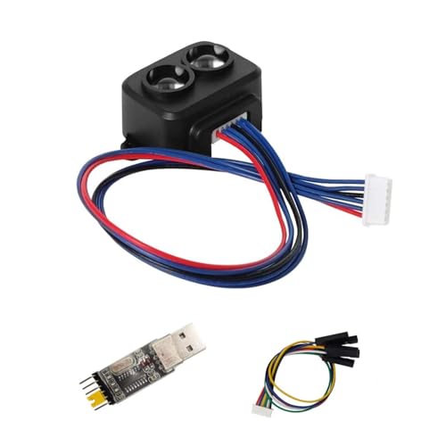 youyeetoo TF-Luna Lidar Sensor Module Single-Point Ranging Module 0.2-8 m Measurement Range Distance, for Drone Industrial Sensing Robot Smart Home Support I/O, UART and I2C TF-Luna UART 8M Small
