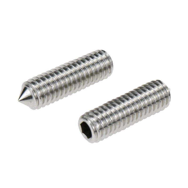 [Australia - AusPower] - 50PCS Screw Set Screws 304 Stainless Steel M6x20mm Headless Screws Tip Hexagons Machine Meters 6 * 20mm 
