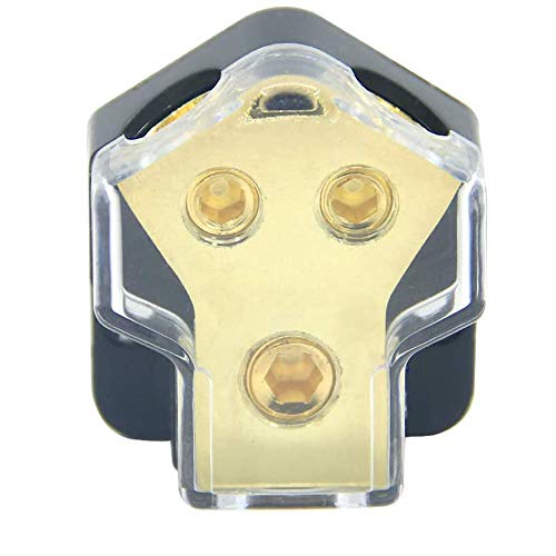 [Australia - AusPower] - 0/2/4 Gauge in 4/8 Gauge Out 2 Way Amp Power Distribution Block for Car Audio Splitter 