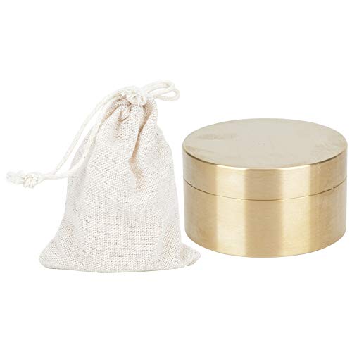 Jewelry Storage Box, Sealed Metal Round Travel Container for Home Organizers, Gift Keepers, On-the-Go Travelers