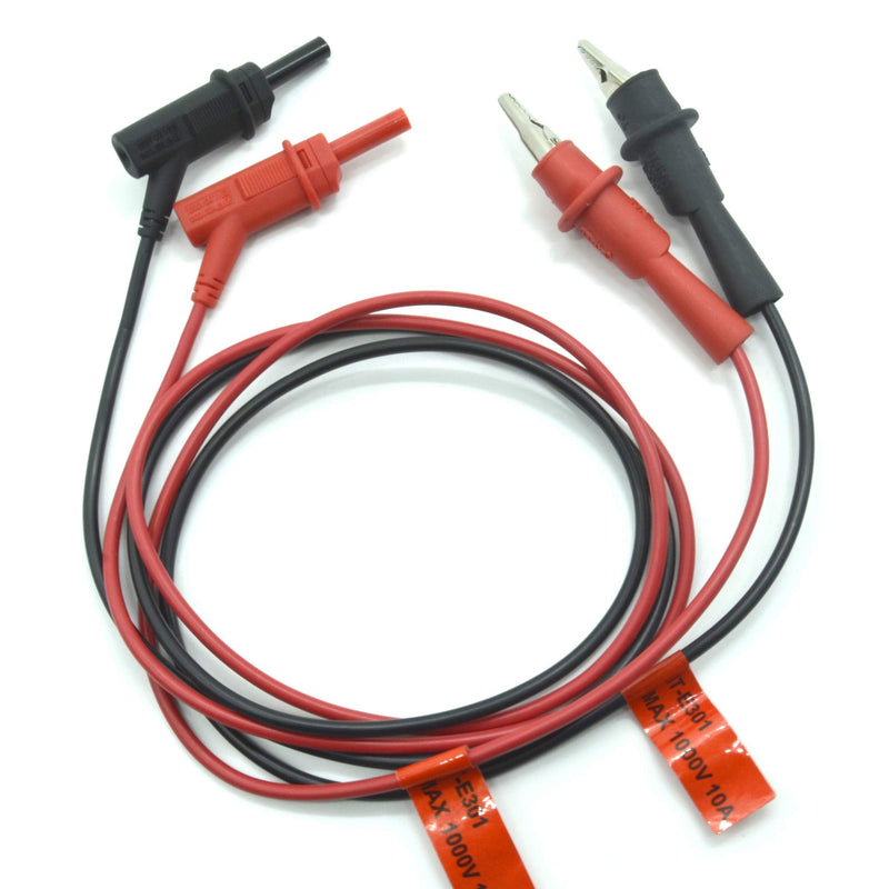 [Australia - AusPower] - ITECH 10A Alligator Clip - Banana Plug Test Lead for Lab Power Supply Electronic Load A Pair of Red and Black Test Line IT-E30110-AB 1m IT-E30110-AB (10A) 