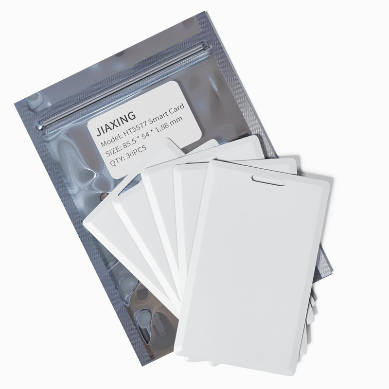 [Australia - AusPower] - 30pcs T5577 Thick Smart Cards, Contactless 125khz RFID Rewritable Proximity Clamshell Weigand Prox Card, Compatible with 1386 1326 H10301 Format Readers and Keyless Entry Access Control Systems 30 PCS 
