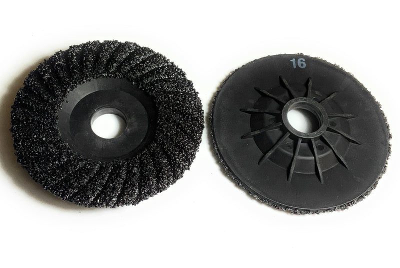 [Australia - AusPower] - SIGNI S/C Plastic Back Grinding Disc for Granite/Marble/Concrete and Glass(16 Grit, 4.5 inch) 5 Pack 16 Grit 