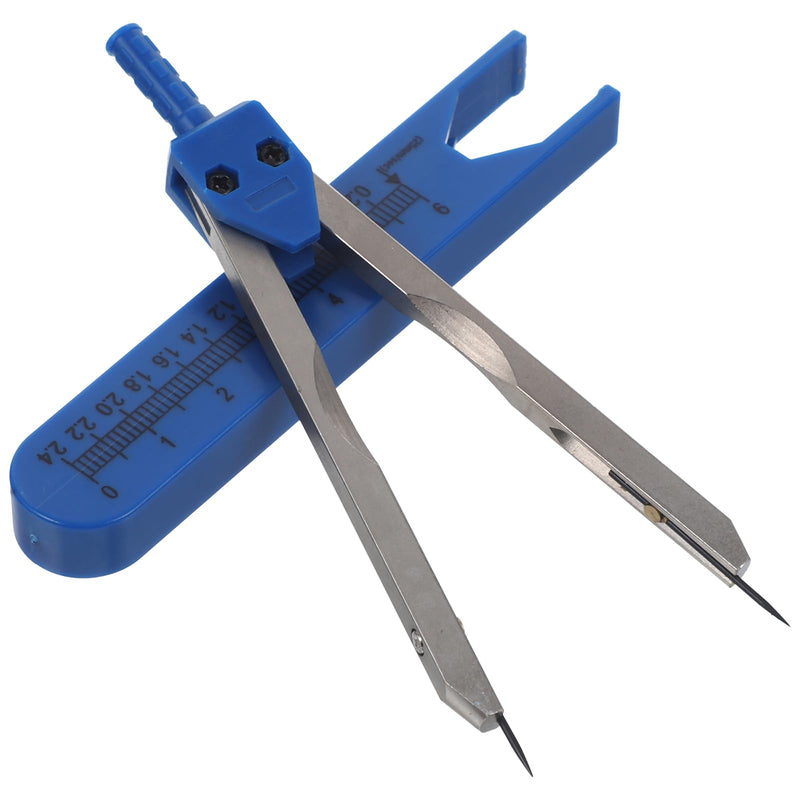 iplusmile Electrocardiogram Caliper Metal with Screw Attachment and Ruler, Medical Measuring Tool for Doctors and Nurses with Storage Case