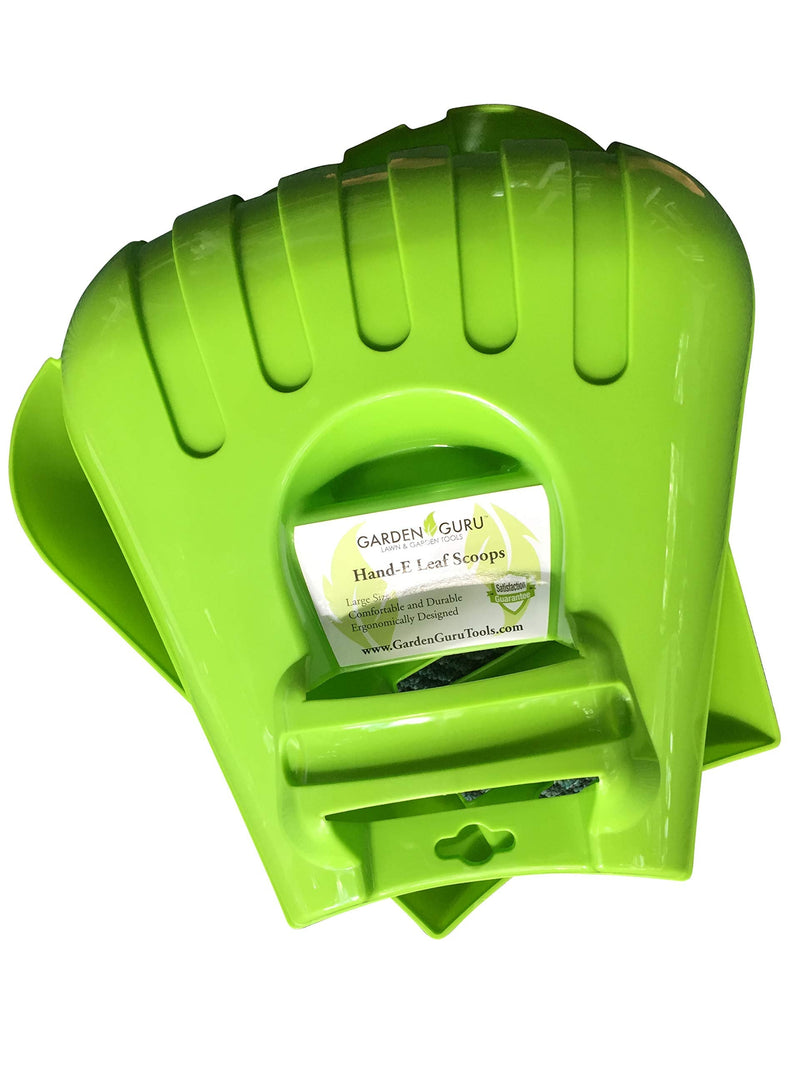 Garden Guru Leaf Scoops Rake Claws, Ergonomic, Large Hand Held Garden Rakes for Fast & Easy Leaf and Lawn Grass Snow Removal 1 Pack