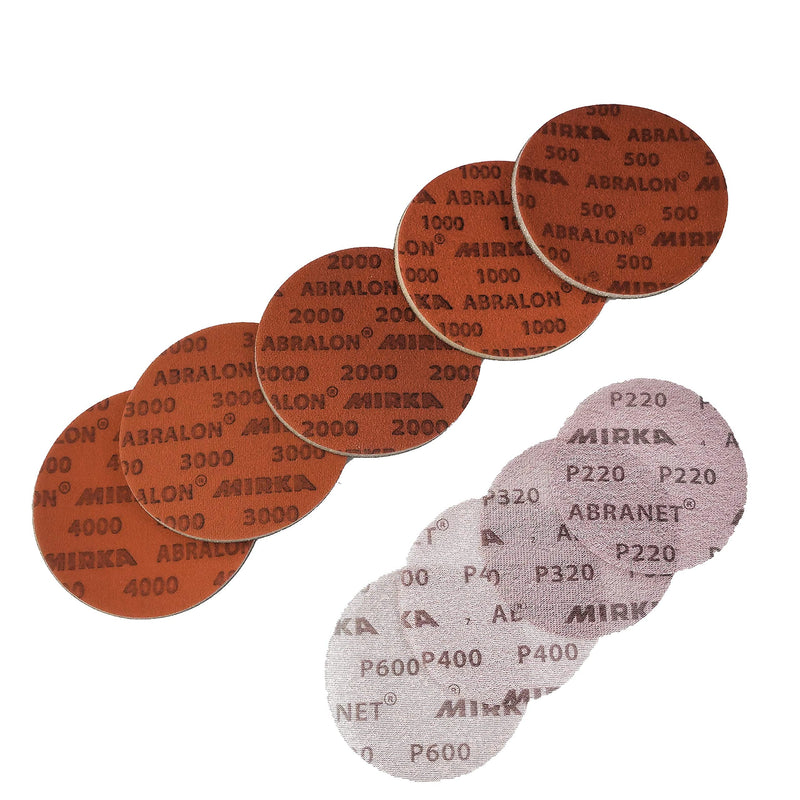 Stone Coat Countertops Round Abralon Sanding Assortment Pack, 9 Discs | Ideal for Polishing Stone, Tile, Countertops, for Epoxy Resin, and Other Surfaces Variety Pack of Many Grits and Sizes