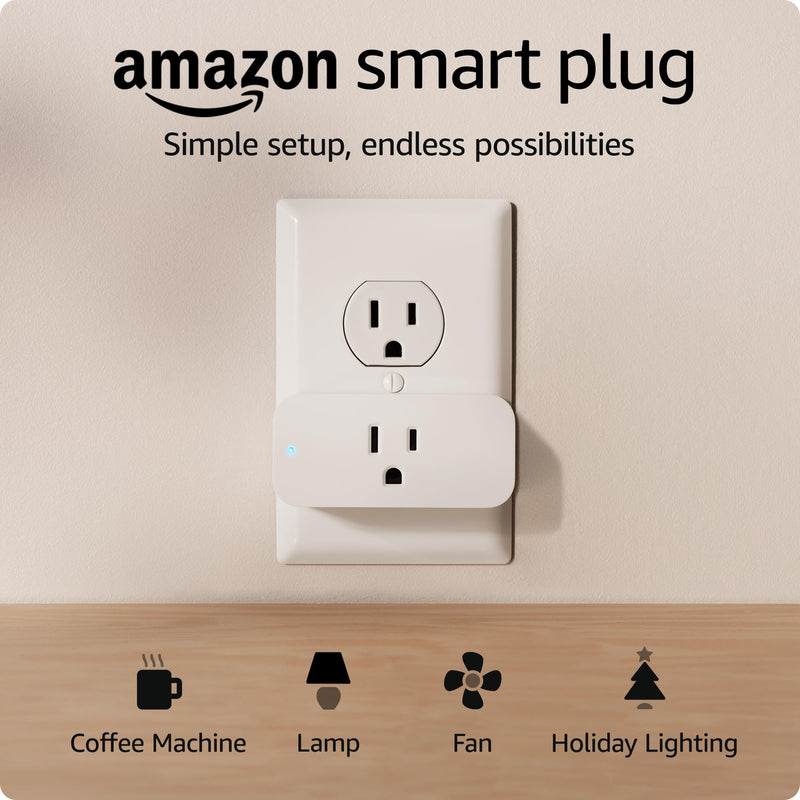 [Australia - AusPower] - Amazon Smart Plug | Works with Alexa | Simple setup, endless possibilities 1-pack 