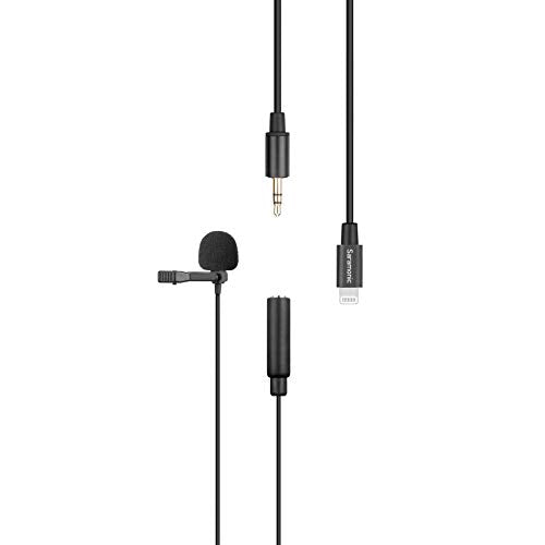 Saramonic LavMicro U1A Lavalier Lapel Microphone with Lightning for iPhone, or iPad with a Built-in 6.6-Foot (2m) Cable for Vlogging, Interviews, YouTube, TikTok, Live Streaming Lightning - 6.6'