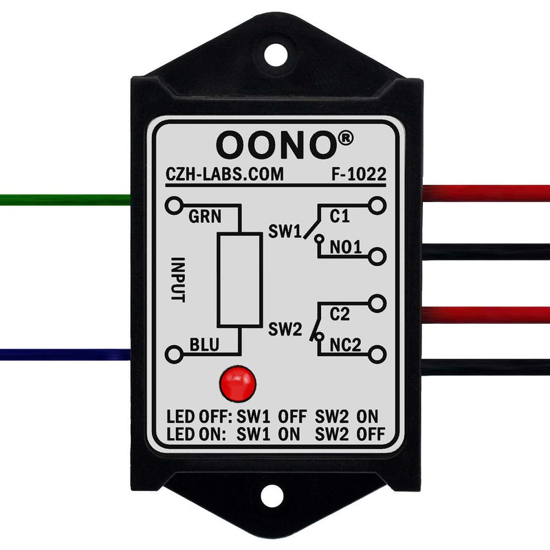 [Australia - AusPower] - OONO DPST 1NO 1NC 8Amp Power Relay Module, AC/DC 12V Control Voltage 