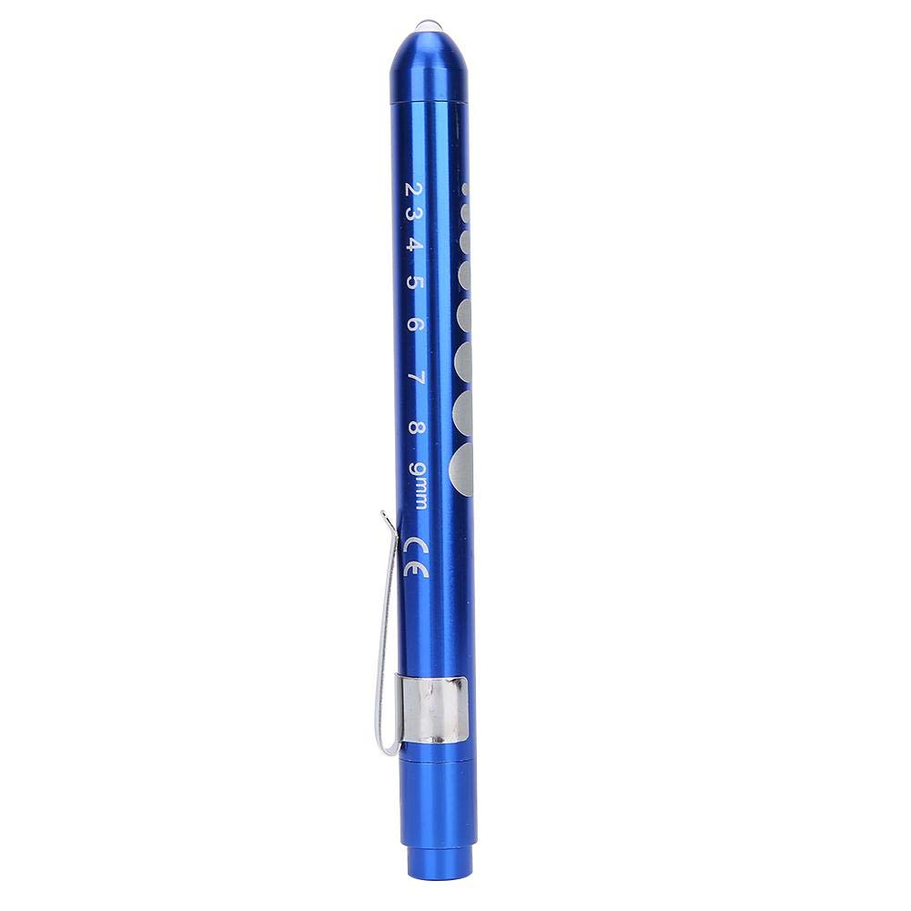 ZJchao LED Penlight Professional Portable Diagnostic Lamp Clinical Pen Ophthalmic Examination Pupil Check Pen Light for Doctor Nurse(Blue) Blue