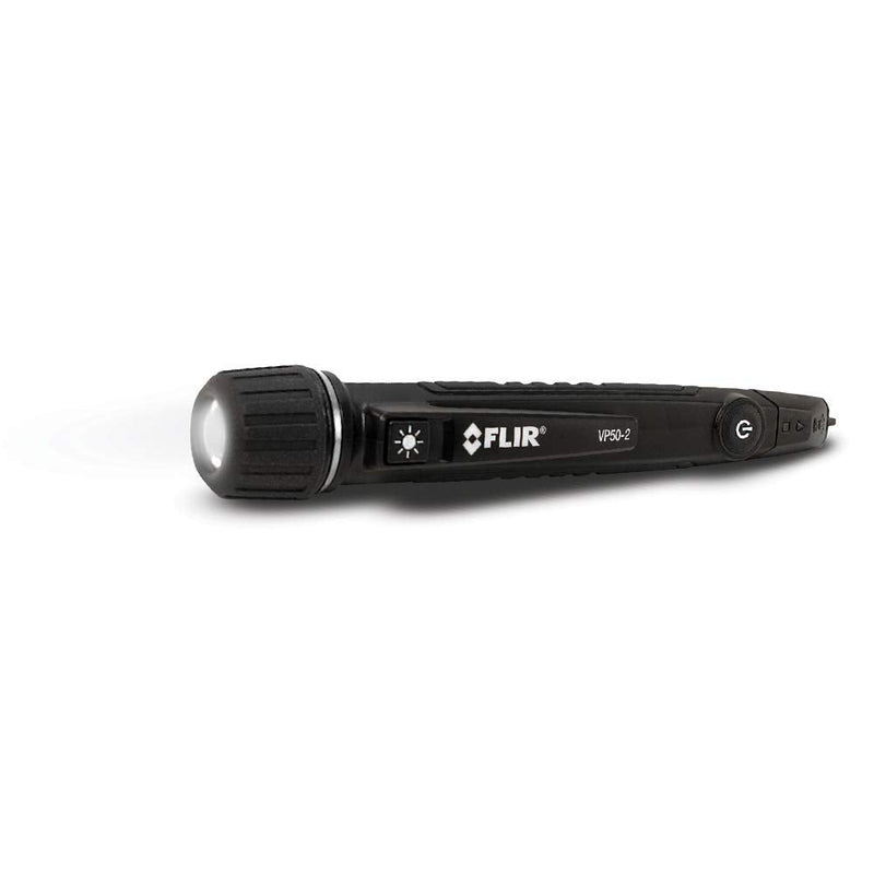 [Australia - AusPower] - FLIR VP50-2 CAT IV Non-Contact Voltage Detector, Featuring Light, Vibration, and Beeper Feedback Alarms and a Powerful LED Flashlight 