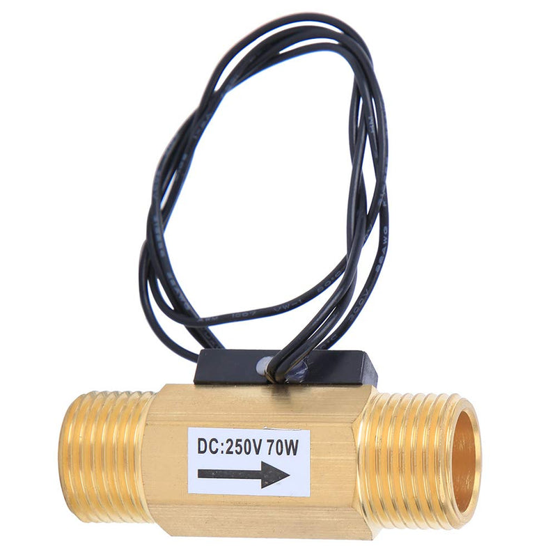 [Australia - AusPower] - YWBL-WH Water Hall Effect Sensor Switch with 1/2-inch Interface Electromagnetic Flowmeter Brass Industrial Accessory, Valve 