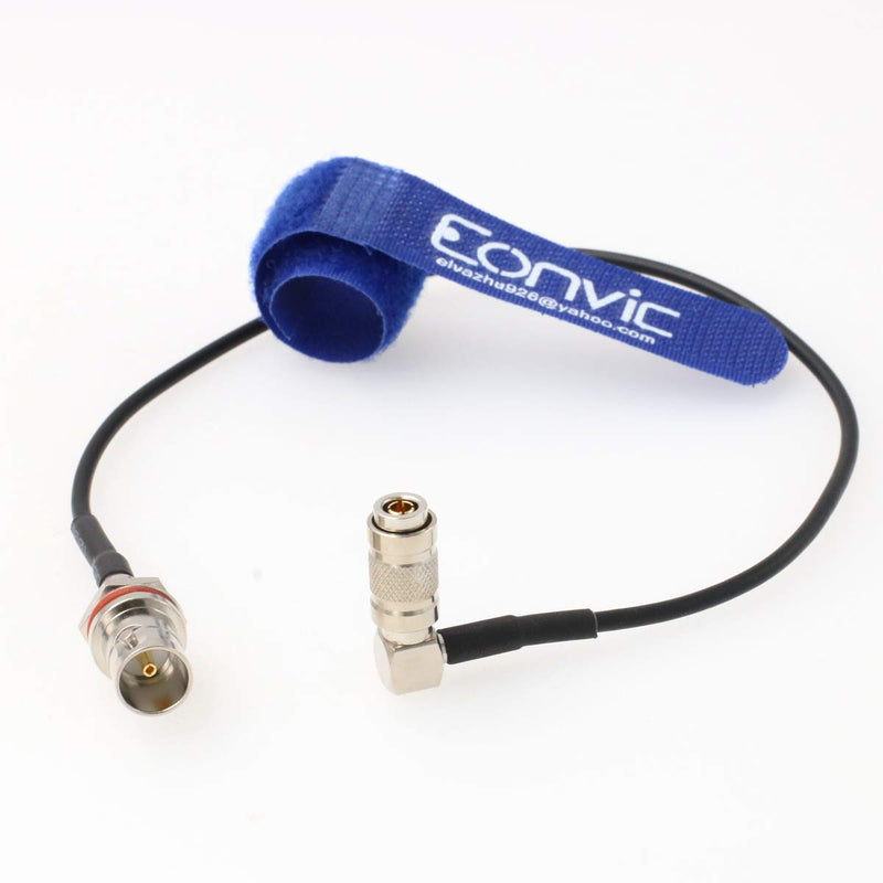 [Australia - AusPower] - Eonvic RF SDI RG174 75ohm Coaxial Cable BNC Female to DIN 1.0/2.3 Right Angle Video Cable for Blackmagic HyperDeck Shuttle right angle DIN-female BNC 12 inch/30cm 