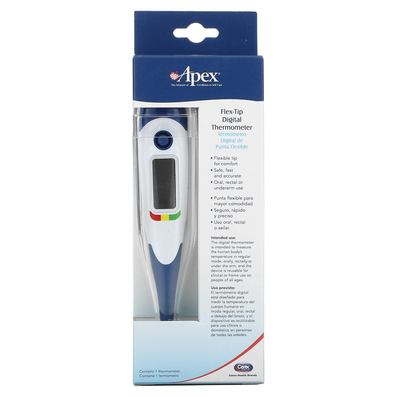 [Australia - AusPower] - Apex Oral, Underarm or Rectal Flex Digital Thermometer 