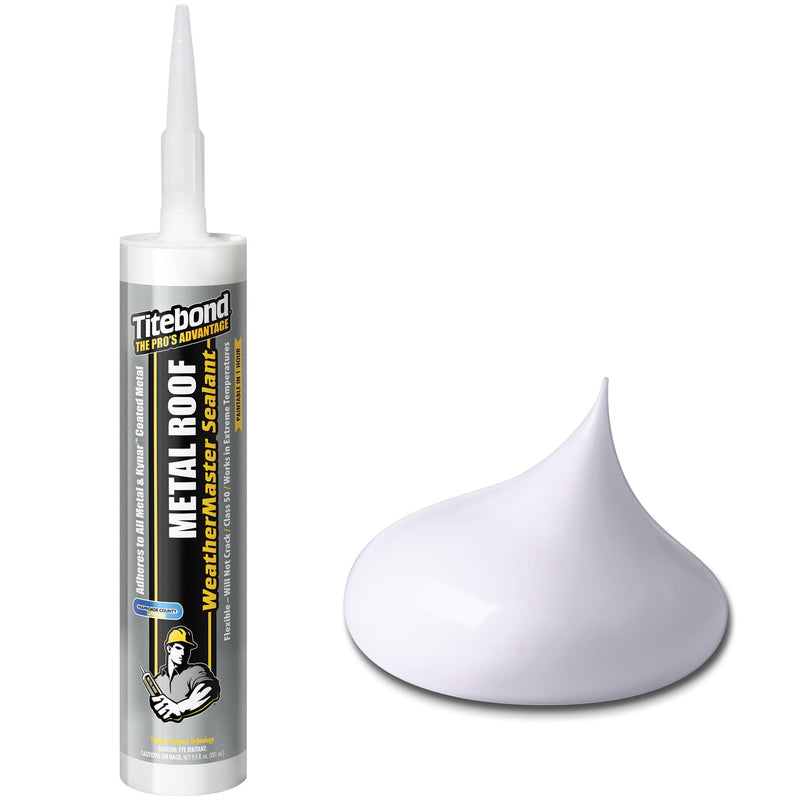 [Australia - AusPower] - Titebond WeatherMaster Metal Roof Sealant 61031 White 9.5 Oz. 1 Count 61031, White 