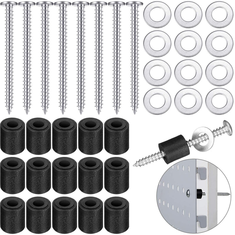 [Australia - AusPower] - Pegboard Spacers Mounting Kit, Magnetic Pegboard Includes Screws, Spacers and Washers for 1/8-Inch and 1/4-Inch Pegboard 72 