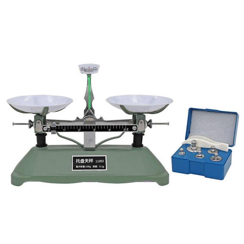 [Australia - AusPower] - Lab Mechanical Balance Scale Double Pan Balance Scale Balance Tray Table Mechanical Balance Scale for Laboratory School 