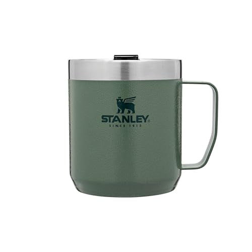 Stanley Classic Legendary Vacuum Insulated Tumbler-Stainless Steel Camp Mug, 1 Count (Pack of 1), Hammertone Green,354 milliliters 11.8 Ounces