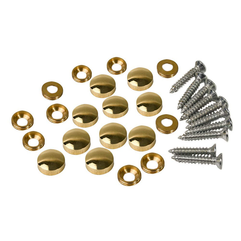 [Australia - AusPower] - 10PCS Decorative Caps Cover Nails 12mm Brass Mirror Screws Sign Holder Advertising Nails Cap Fasteners Hardware Polished Shiny Gold for Mirrors,Tea Tables, Wardrobes, or Glass Furniture shiny golden 
