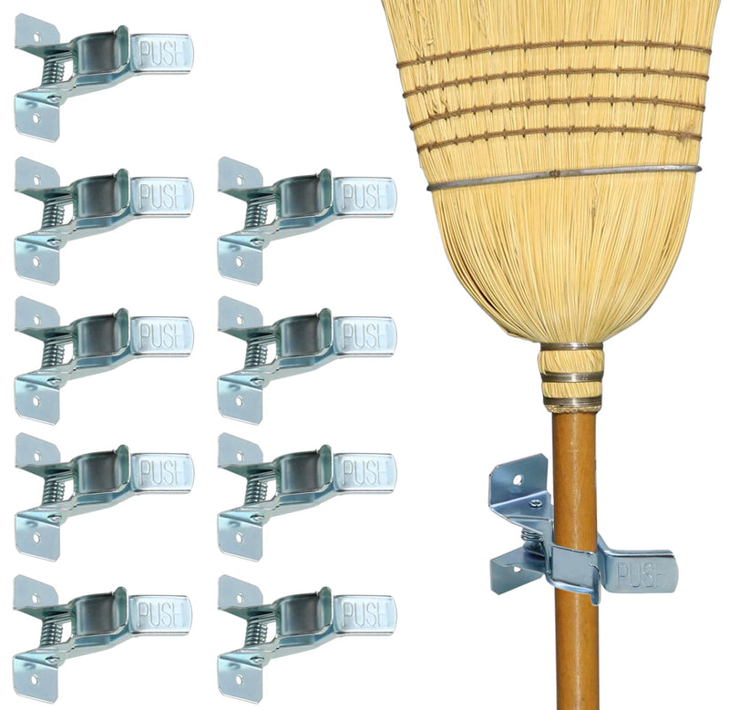 [Australia - AusPower] - Harrier Wall-Mount Spring Clamps for Tools, Rakes and Brooms, 10-Pack 