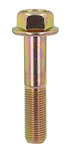 25-piece Bel-Metric M12x1.25x60mm JIS hex head flange bolts, yellow zinc plated with 17mm wrench head