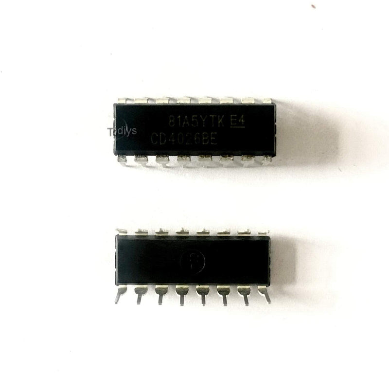 [Australia - AusPower] - New 15Pcs for CD4026BE HCF4026BE HEF4026BP TC4026BP DIP-16 CMOS Decade Counters/Dividers IC Chip CD4026 