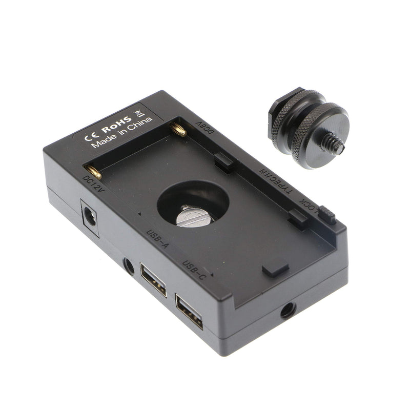 [Australia - AusPower] - Alvin’s Cables F970 F550 F770 Multi-Use Power Supply Adapter with DC 12V 8V Output USB-C 9V Fast Charging Type-C 5V Power Input for Sony NP-F Series Batteries 