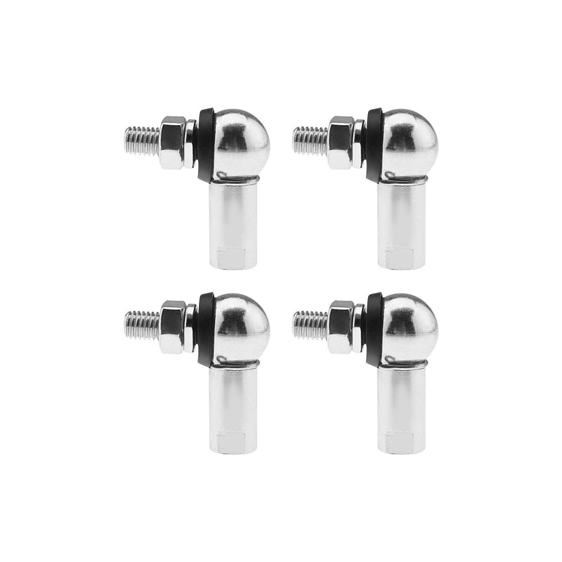 [Australia - AusPower] - Micro Traders 4Pcs Angle Linkage Ball Joint Kit, with Spring Clip Dust Seal CS DIN 71802 Gear Linkage Replacements M6 (RH) 
