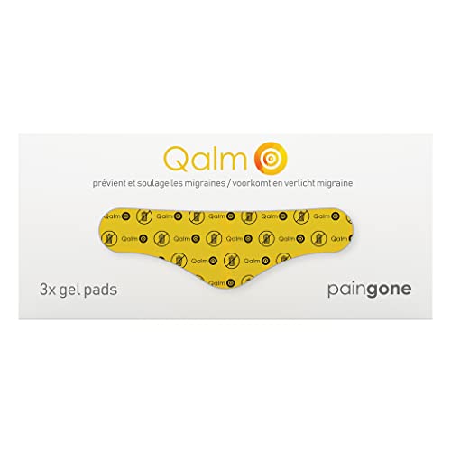 Paingone Qalm Replacement Gel | Prevention and Relief of Migraine | Treatment of Migraine, Migraine Attacks | Prevention and Relief of Headaches | Quick Relief without Medications | Qalm gel pads for the prevention and relief of migraines and headaches...