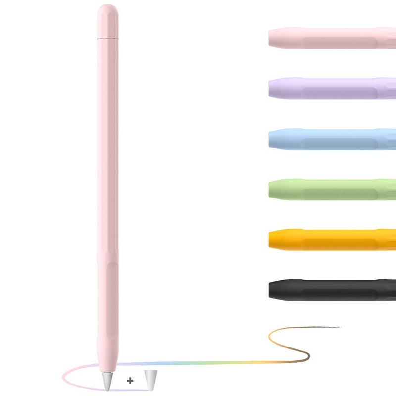 YINVA Case for Apple Pencil Apple Pencil Accessories Grip Holder for Apple Pencil 1st Generation Cover Sleeve for Apple Pencil with Protective Nib Cover for iPad Pencil(Pink) Pink For 1st Gen