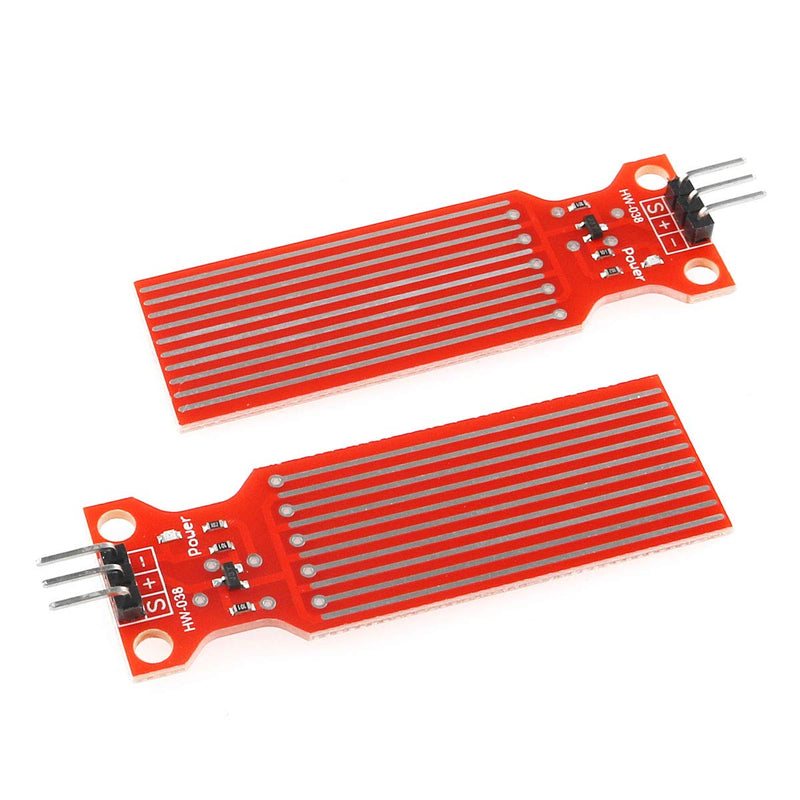 [Australia - AusPower] - Water Level Sensor Module 2PCS Rain Water Level Liquid Surface Height Depth Detection Sensor Module for Arduino Raspberry Pi 