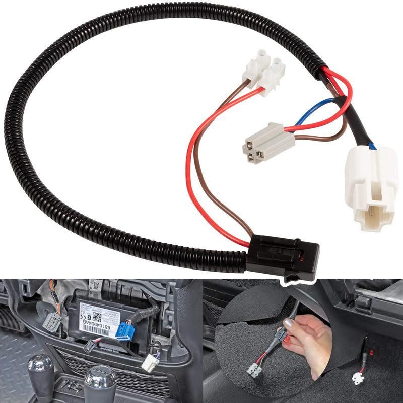 [Australia - AusPower] - 12 Volt Power Adapter for 1999-2018 Jeep Wrangler JK JKU TJ Unlimited & for 2018-2020 Jeep Wrangler JL & Gladiator JT 