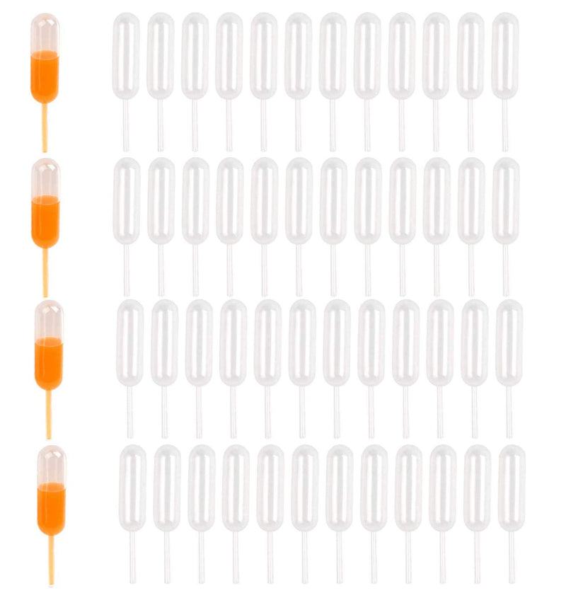 [Australia - AusPower] - 4ml Cupcake Pipettes, 100Packs Small Pipettes Tubes Infusers Strawberries Shot Tubes Liquor Injector Alcohol Infused Mini Pipettes Strip 