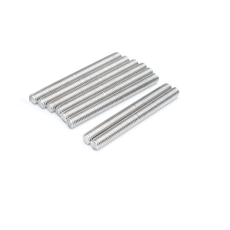 [Australia - AusPower] - Hooshing 8Pcs M8 x 100mm Stainless Steel Fully Threaded Rod, Long Threaded Screw Right Hand Threads M8*100mm 8 