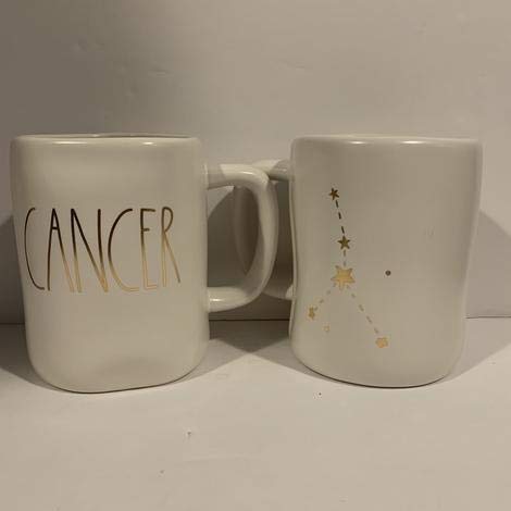 Rae – CANCER Zodiac White Mug | Tea Cup, Hot Cocoa Mug, Kitchenware, Rustic Drinkware | Astrology Gift, Farmhouse Décor, Horoscope Coffee Lovers | BIRTHDAY, CHRISTMAS, HOLIDAY GIFT - Dunn By Magenta