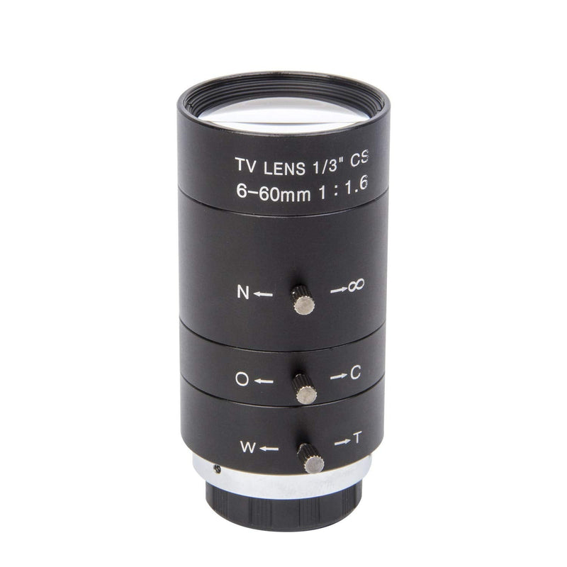 [Australia - AusPower] - 6-60mm 1/3" CS Lens CCTV Lens IR F1.6 Manual Zoom Manual Iris for CCTV CCD Camera 6-60mm 