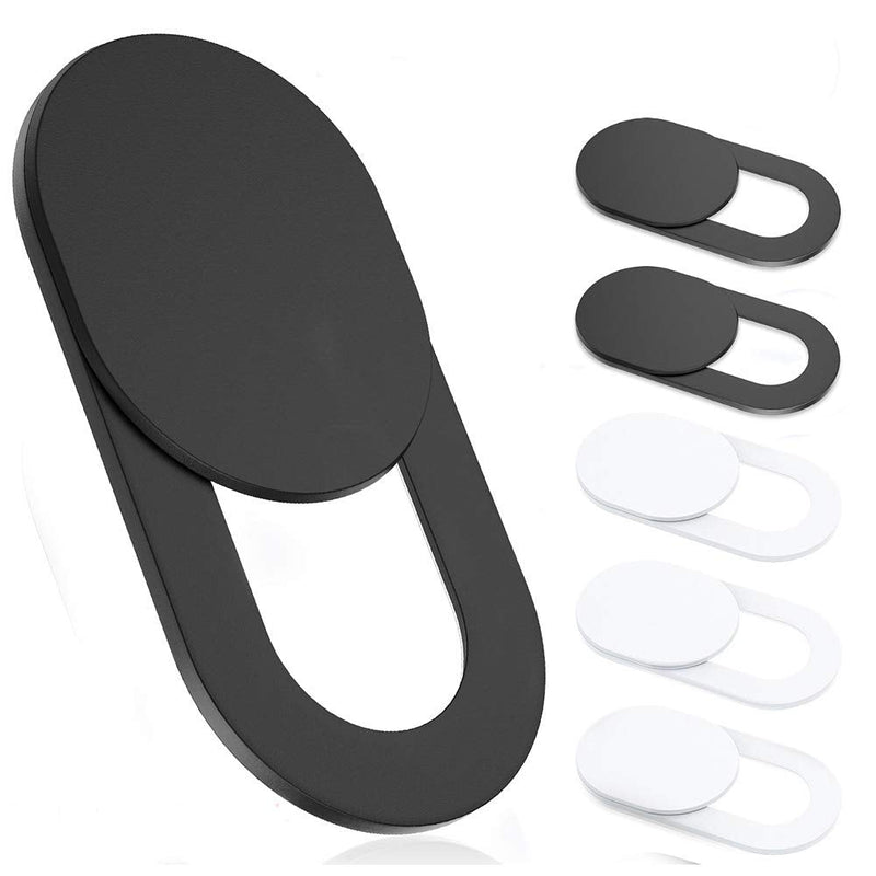[Australia - AusPower] - Webcam Cover Slide,[6 Pack] Ultra-Thin Laptop Web Camera Cover Compatible with MacBook,Laptop,PC,Computer,iMac,iPad, iPhone Cell Phone etc. 0.022in Thick Web Blocker Protect Your Privacy and Security 3Pack White 3Pack Black 